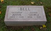 Thumbnail for George H. and Jennie Bell headstone